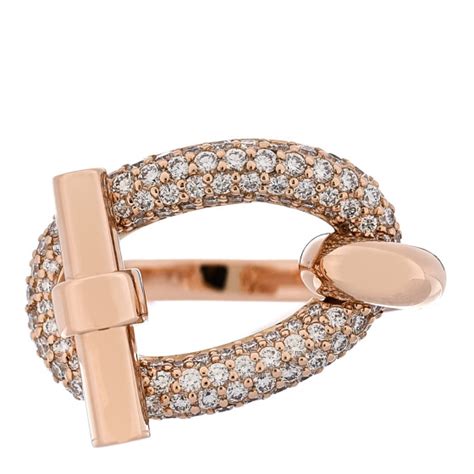 hermes rose gold ring|Hermes adage ring.